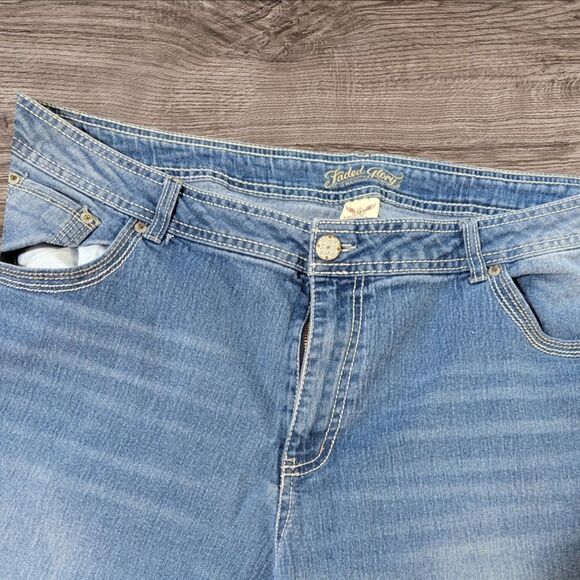 Faded Glory Vintage Wide Leg Jeans Plus Size 26W - Picture 2 of 5